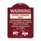 Signmission Permit Parking Only Unauthorized Vehicles Will Be Towed at Vehicle Owners Expense To, BU-1824-23309 A-DES-BU-1824-23309 - alternate 1